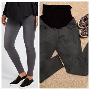 INDIGO BLUE | SKINNY MATERNITY ANKLE JEGGINGS